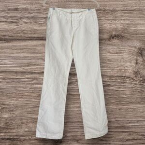 Diesel White Linen Blend Pants, NWT